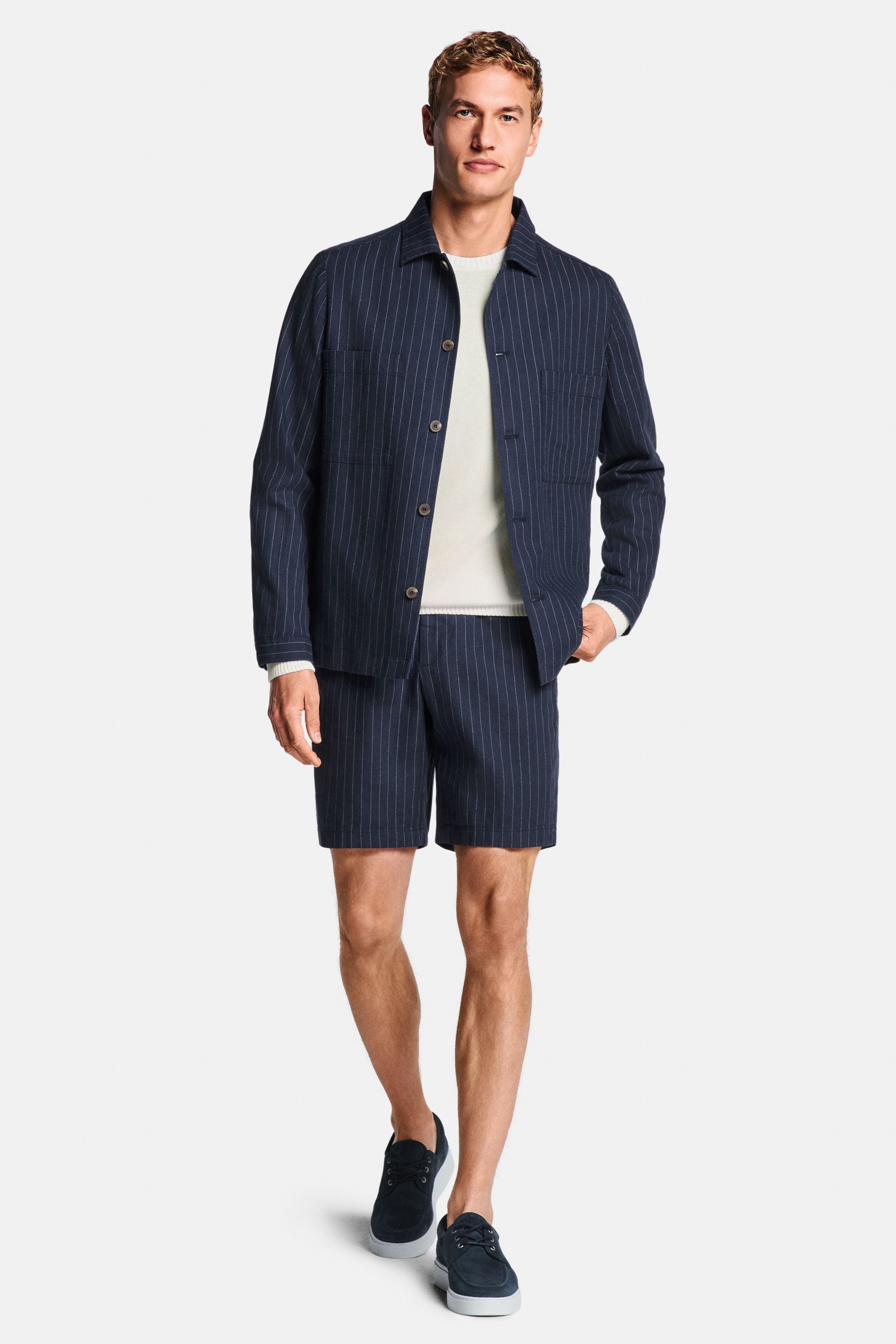 Cosmics Pinstripe * The Linen Shacket